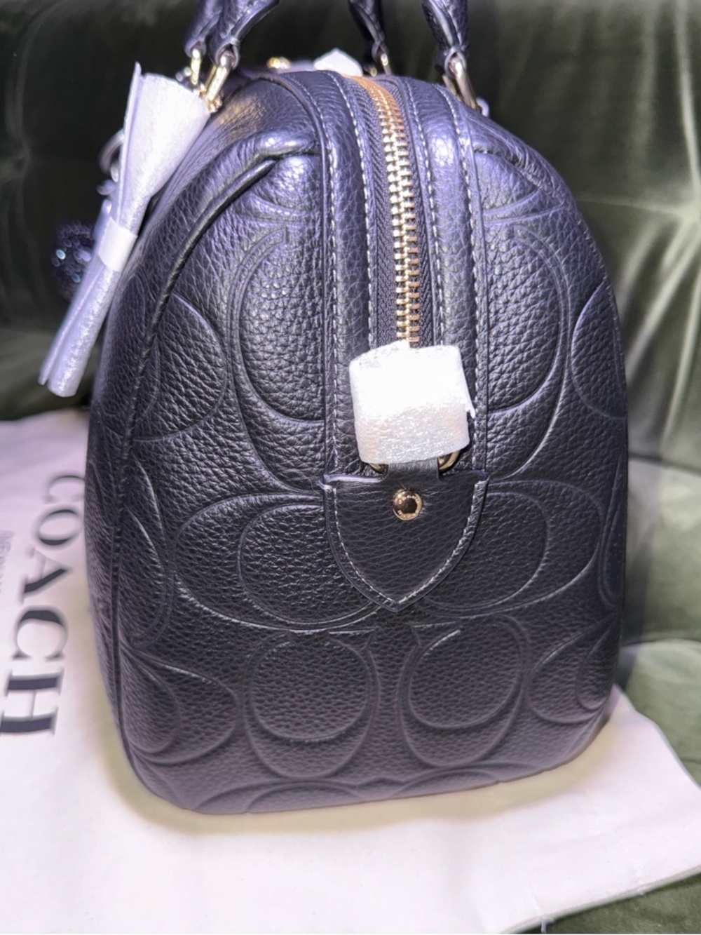 Rowan Large Satchel Bag In Signature Leather - Picture 15 of 16